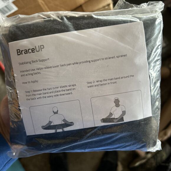 BraceUP Stabilize Adjustable Lumbar Lower Back Brace and Support Belt - L/XL - Picture 8 of 9